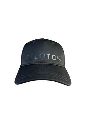 Peloton Mens Black Adjustable Baseball Style Logo Cap
